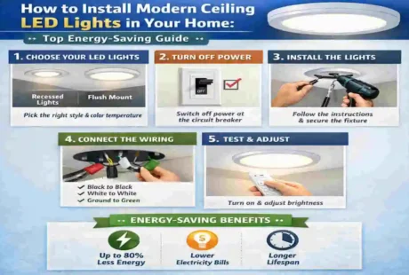 How to modern ceiling Led light home