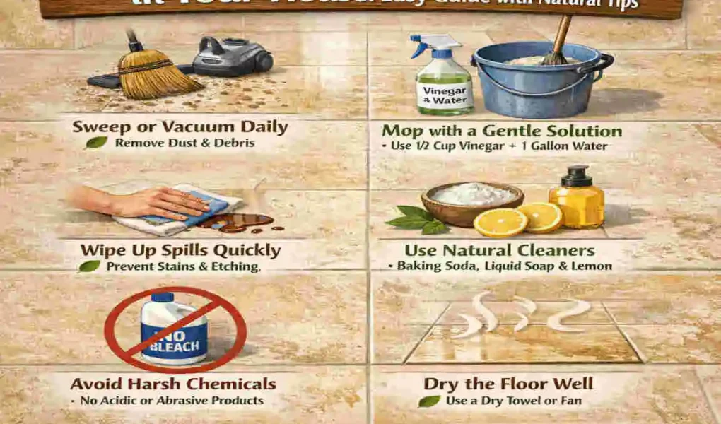 How to Clean Travertine Flooring in Your House: Easy Guide with Natural Tips
