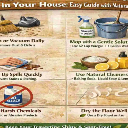 How to Clean Travertine Flooring in Your House: Easy Guide with Natural Tips