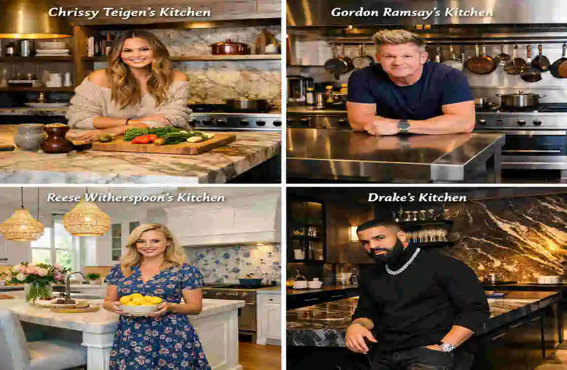 Inside Celebrity House Kitchen Designs: Smart, Sustainable Trends