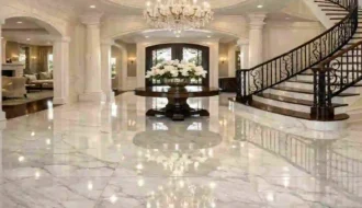 Gleaming Marble Floors