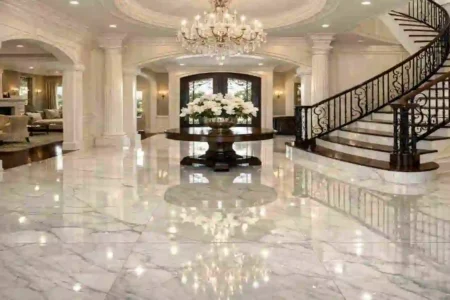 Gleaming Marble Floors