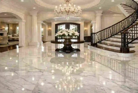 Gleaming Marble Floors