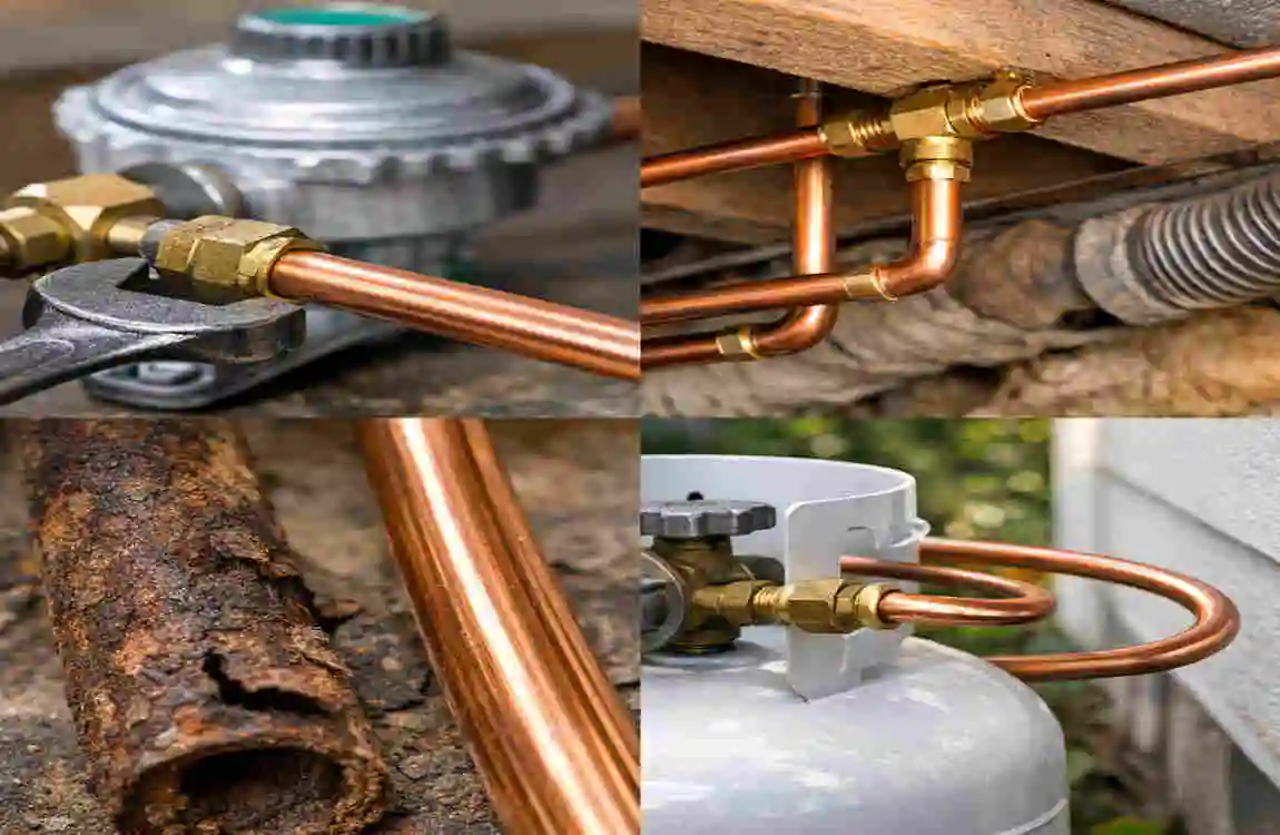 What Size Copper Line from Propane Tank to House