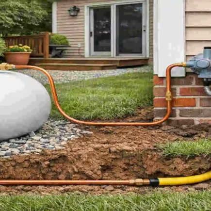 What Size Copper Line from Propane Tank to House
