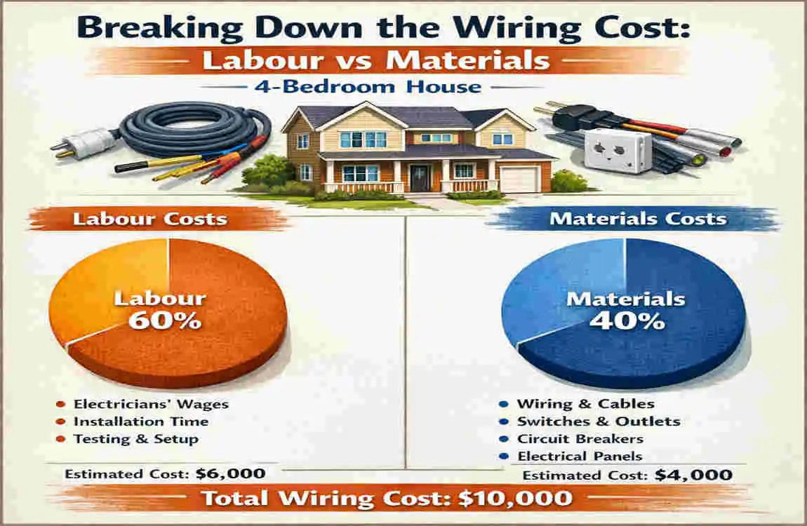 how much to wire a 4 bedroom house