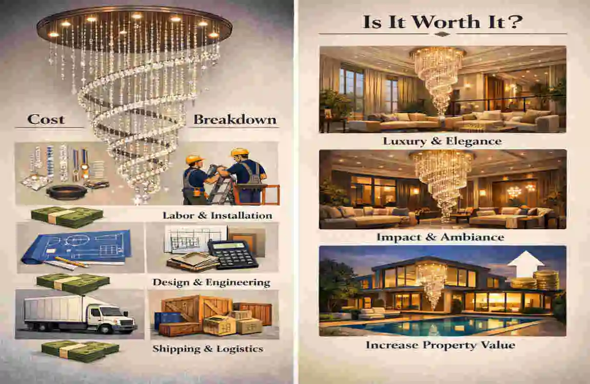 18-Foot Spiral Chandelier