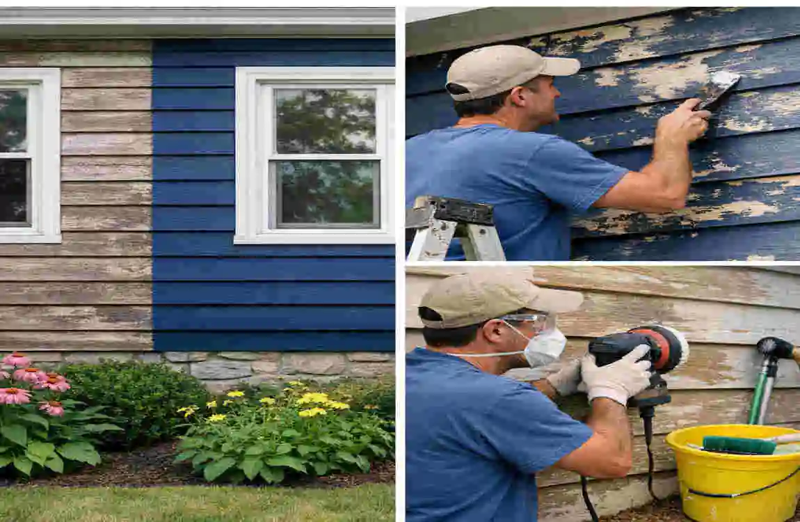 How to Paint Wood Siding on House