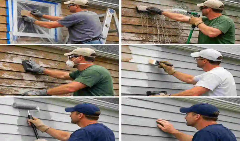 How to Paint Wood Siding on House