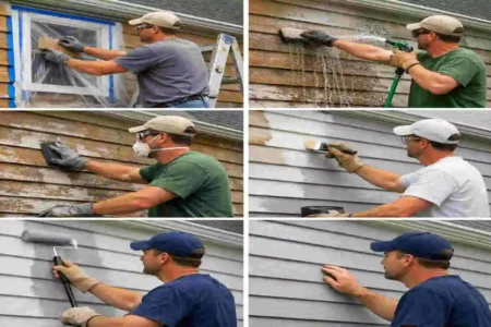 How to Paint Wood Siding on House