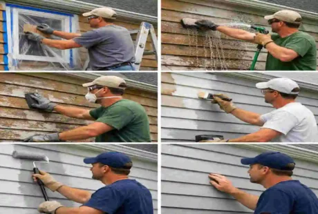How to Paint Wood Siding on House