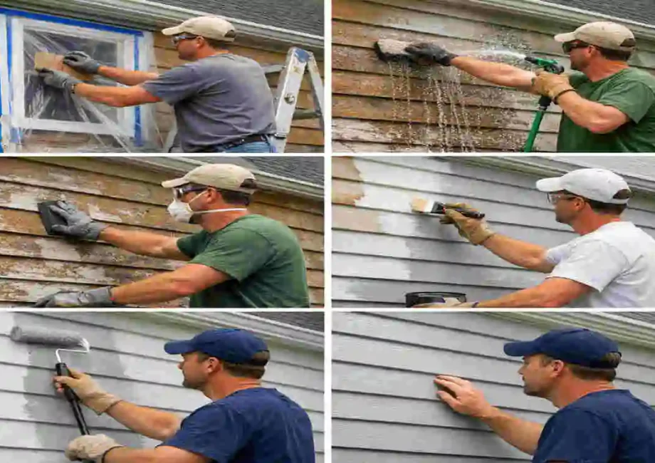 How to Paint Wood Siding on House