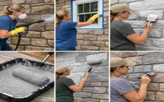 How to Paint Exterior Stone on House