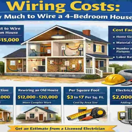 how much to wire a 4 bedroom house