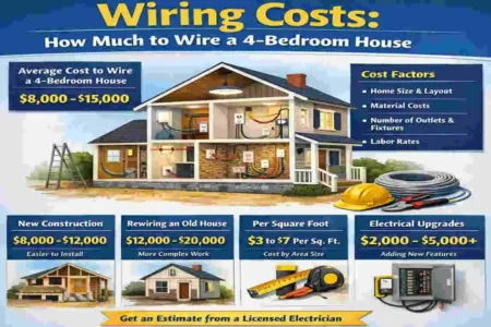 how much to wire a 4 bedroom house