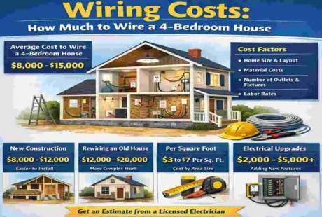 how much to wire a 4 bedroom house