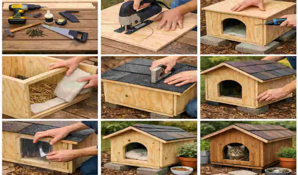 DIY Outdoor Cat House