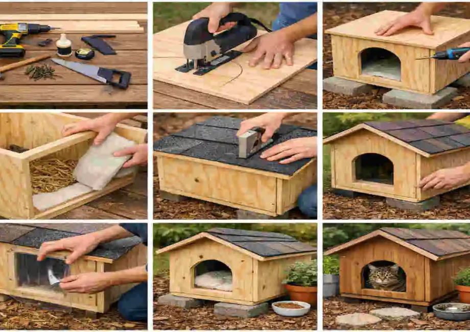 DIY Outdoor Cat House