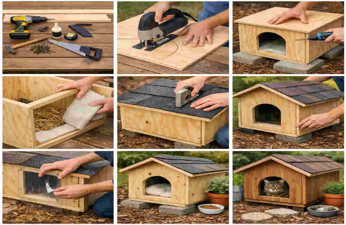 DIY Outdoor Cat House: 10 Easy Steps to Build a Cozy Feline Haven in ...