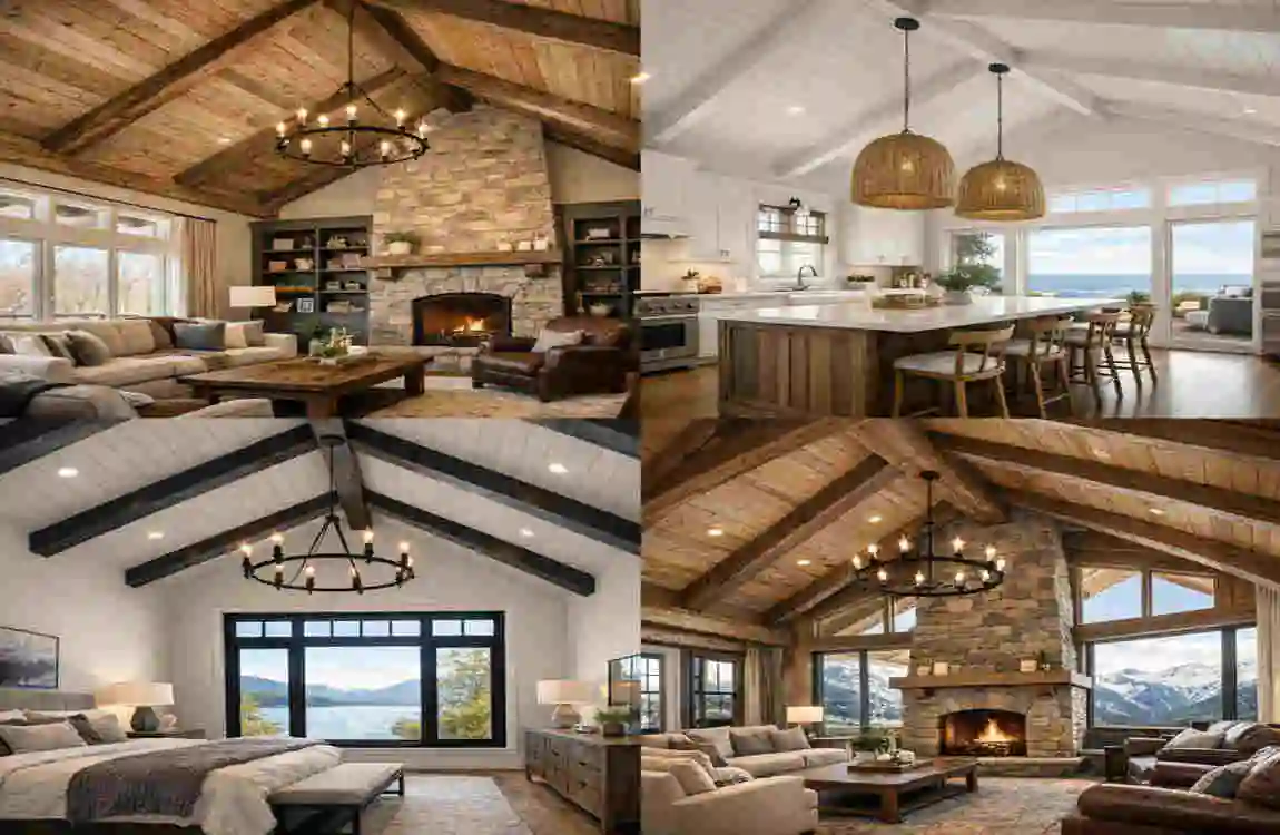 Vaulted Ceilings and Exposed Beams