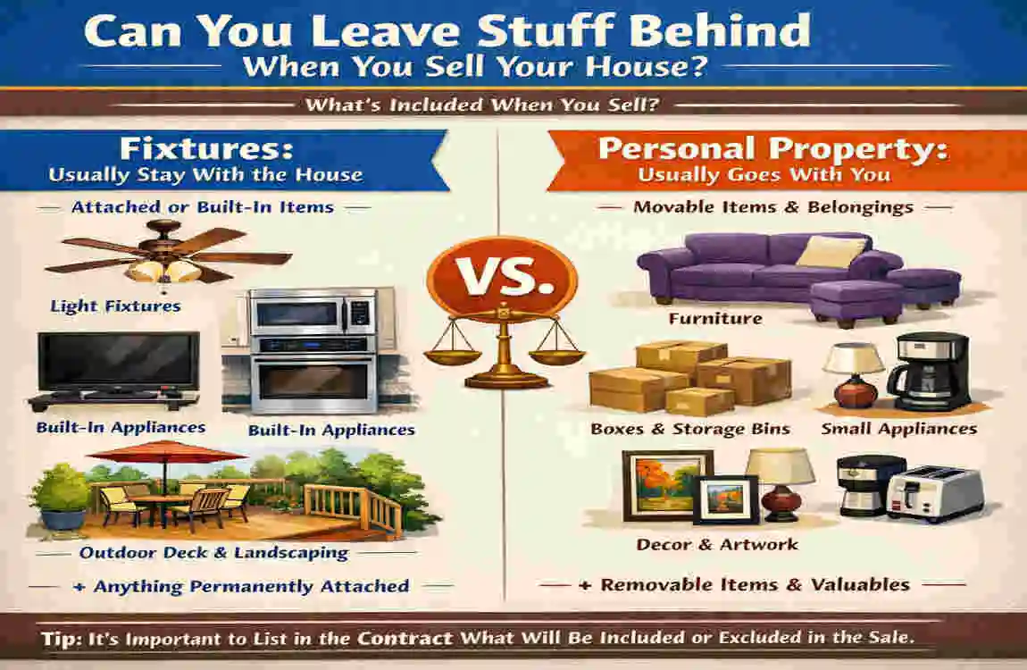 can you leave stuff behind when you sell your house