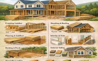 how much lumber is needed to build a house