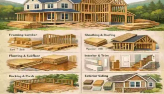 how much lumber is needed to build a house