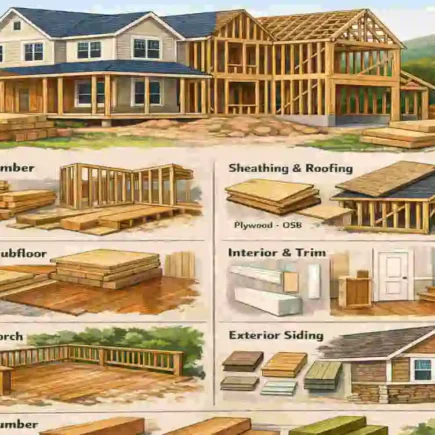 how much lumber is needed to build a house