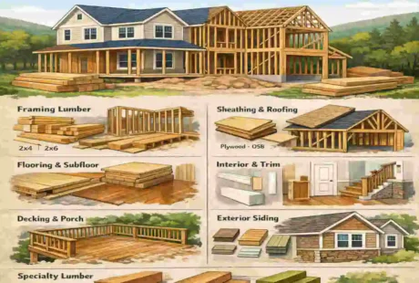 how much lumber is needed to build a house
