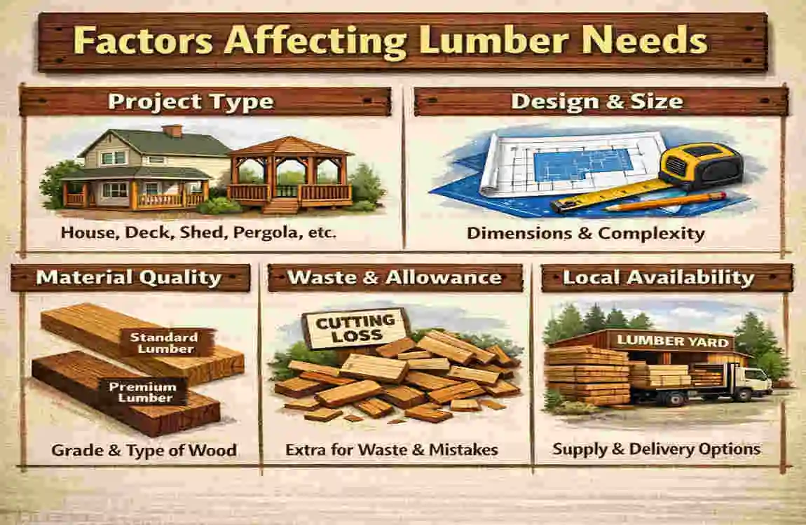 how much lumber is needed to build a house
