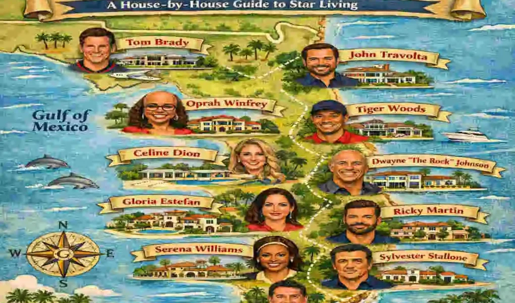 Celebrity Florida Map House