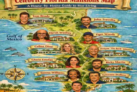 Celebrity Florida Map House