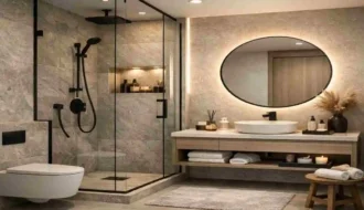 Modern Home Bathroom with Shower