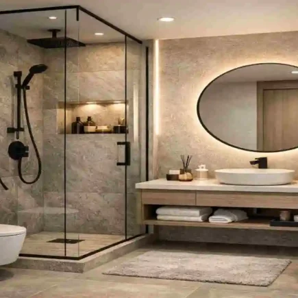 Modern Home Bathroom with Shower