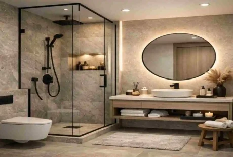 Modern Home Bathroom with Shower