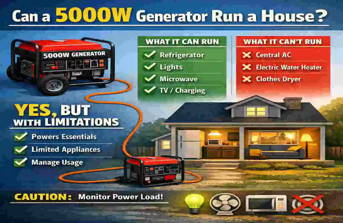 Can a 5000W Generator Power Your Entire House