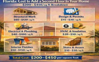 Florida : Cost to Add a Second Floor to Your Home