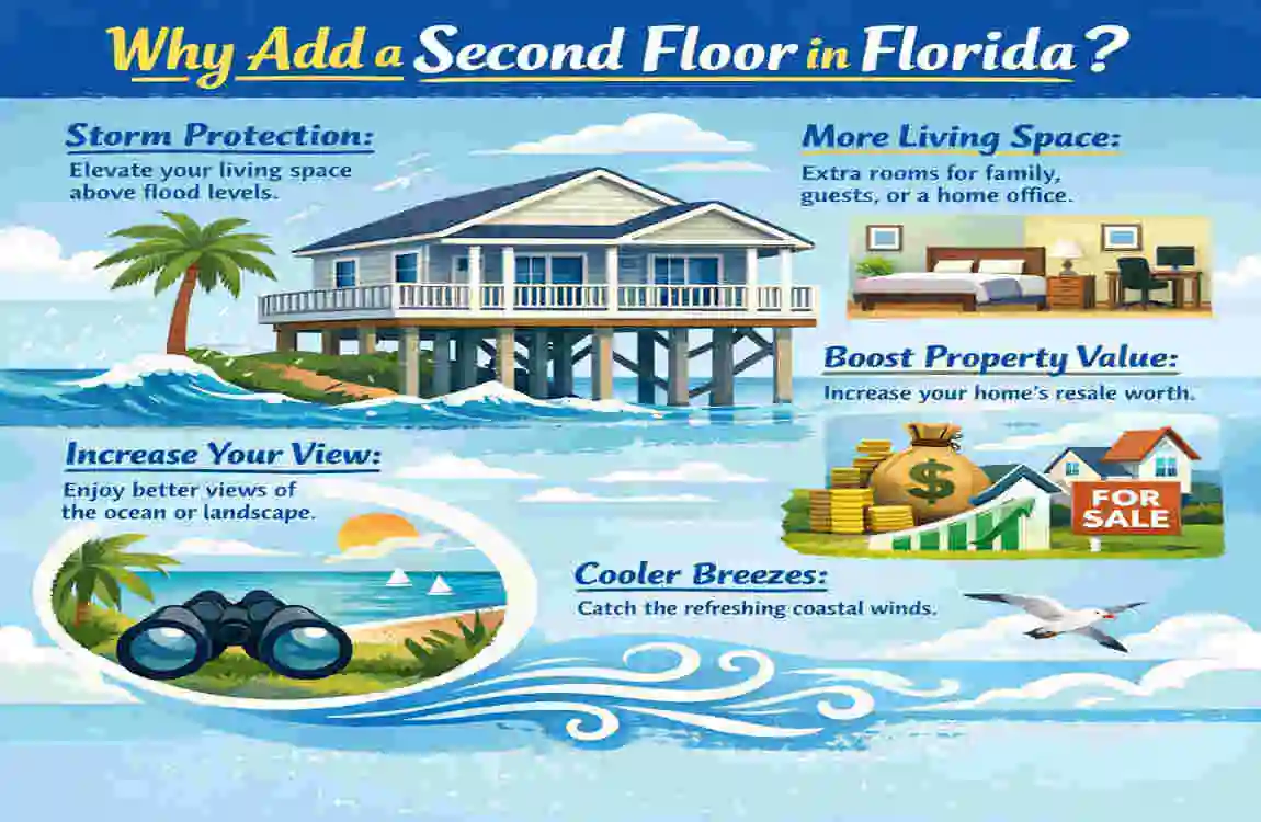 Florida : Cost to Add a Second Floor to Your Home