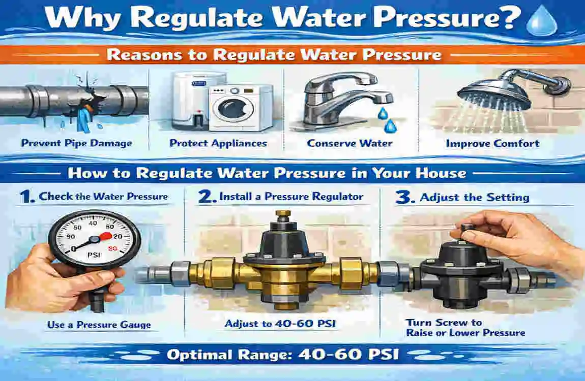 how to regulate water pressure in house