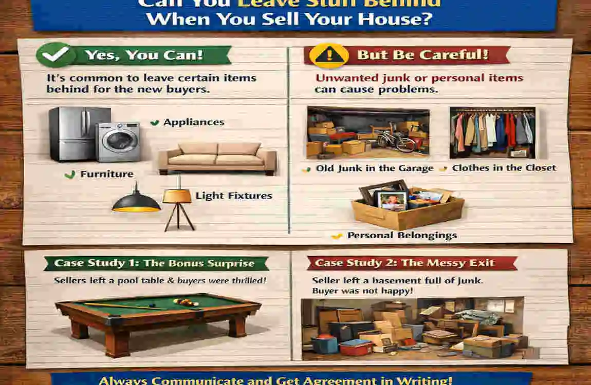 can you leave stuff behind when you sell your house