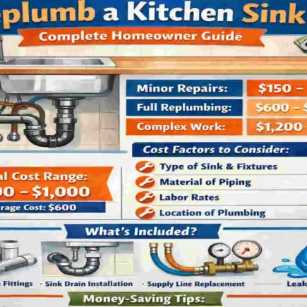 How Much Does It Cost to Replumb a Kitchen Sink?