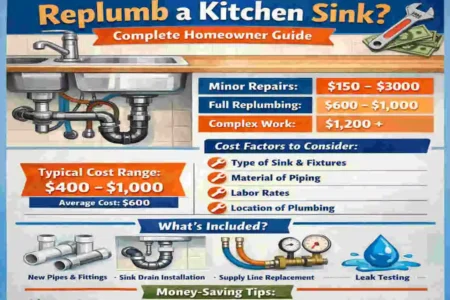 How Much Does It Cost to Replumb a Kitchen Sink?