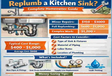 How Much Does It Cost to Replumb a Kitchen Sink?