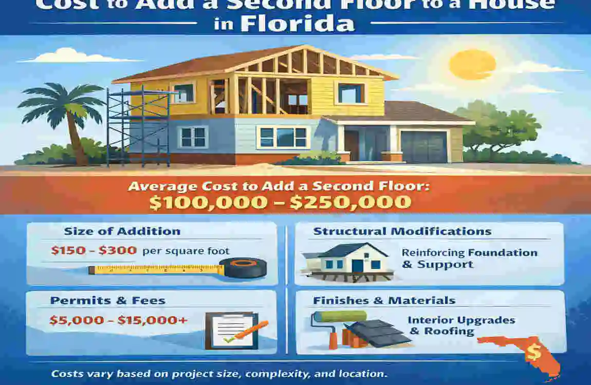 Florida : Cost to Add a Second Floor to Your Home
