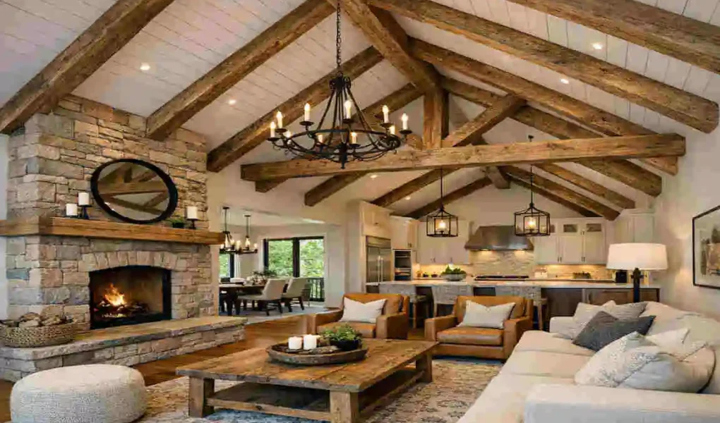 Vaulted Ceilings and Exposed Beams
