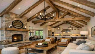 Vaulted Ceilings and Exposed Beams