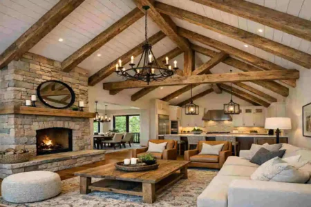 Vaulted Ceilings and Exposed Beams