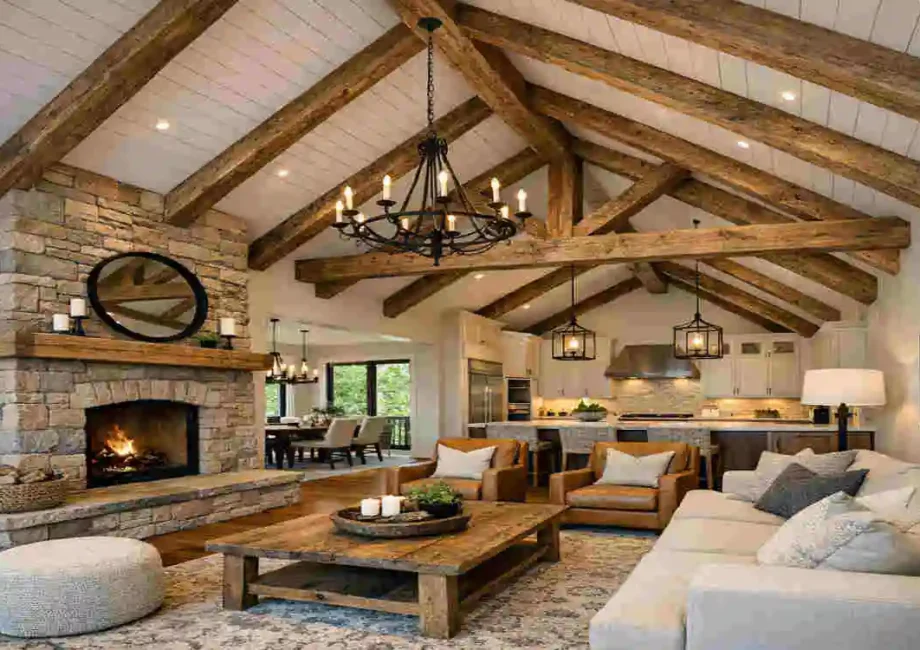 Vaulted Ceilings and Exposed Beams