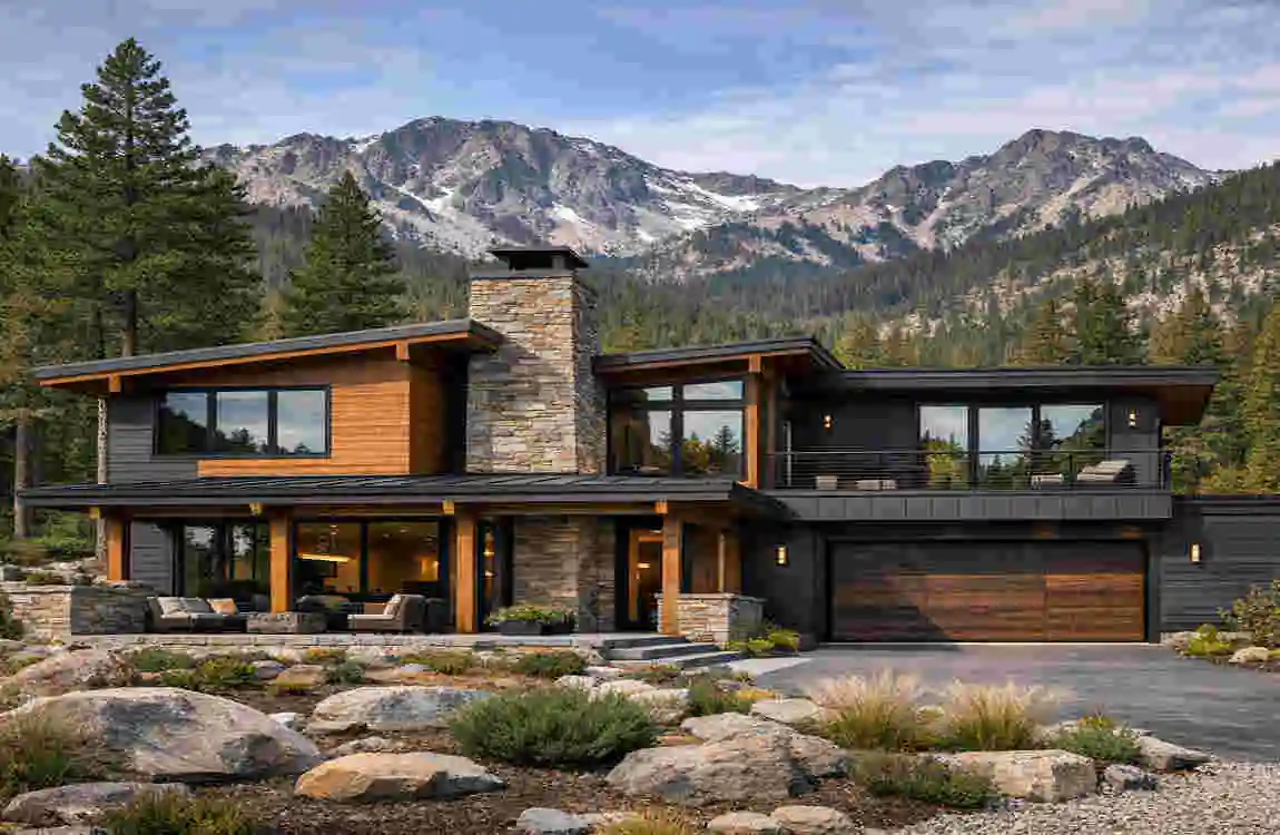 exterior modern mountain homes