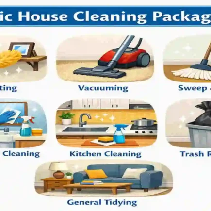 what is included in a basic house cleaning